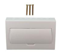 Caja de disyuntor de 15 vías, caja de distribución de energía con riel DIN, carcasa de acero inoxidable y cubierta de PC para uso interior y exterior, panel eléctrico montado en