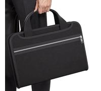 Caja de documentos ignífuga, bolsa de documentos ignífuga, bolsa organizadora de archivos expandible, bolsa segura para almacenamiento de documentos importantes, múltiples bolsillos con asa y