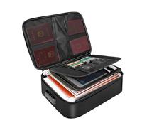 Caja de Documentos ignífuga, Bolsa Organizador con Cerradura con Bolsa Organizadora de Varias Capas, Bolsa de Documentos Impermeable Tarjeta Certificado Importante para el Hogar Oficina Viajes