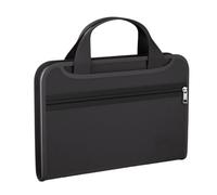 Caja de documentos impermeable - Bolsa de almacenamiento extensible para carpetas de archivos, organizador ignífugo, varios bolsillos seguros con asa, etiquetas para papel carta, A4, maletín afinado