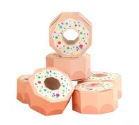 Caja de dulces de dona con varios colores, perfecta para fiestas y eventos, paquete de 20 (champán)
