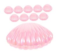 Caja de Dulces Rosa, 10 Piezas, Forma de Concha PP | Chocolates y Pequeñas Manualidades, Centro de Mesa en Cumpleaños, Estilo Chic y Preparado para Obsequios