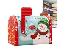 Caja de edulcorante de Navidad de hierro, caja de chocolate con cajas de envases de contenedores de galletas | Clásico exquisito núcleo de cookies de Navidad de la temporada con esta adición festiva a