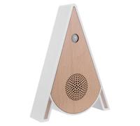 Caja de Efectos de Pájaros de Madera, Triángulo ABS khaki | Generador de Efectos, Altavoces con Control Sencillo, para Mesa o Pared, 16x12x3,5cm, Interior