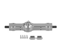 Caja de eje de engranaje trasero de aleación de aluminio, pieza de actualización duradera de alto rendimiento para camión militar WPL 1/16, coche RC, gris titanio, negro, y rojo (WPL1603T gris