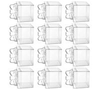 Caja de embalaje de dulces para festivales de 12 piezas, caja de transparente para golosinas de fiesta, caja para dulces de chocolate, joyería, juguete pequeño, botellas decorativas de dulces