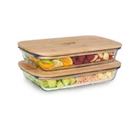 Caja de embutidos con tapa de bambú