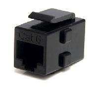 StarTech.com Caja de Empalme Acoplador Keystone Cable Cat5 Ethernet UTP - 2x Hembra RJ45 - Negro