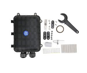 Caja de empalme de fibra óptica horizontal 1 en 1 salida, caja de conexión de 24 núcleos impermeable IP68, caja de unión de cable óptico de plástico reforzado para aplicaciones de (24 núcleos)