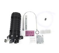 Caja de Empalme de Fibra óptica, Tapa Vertical Impermeable IP68, Caja de conexión de Fibra con plástico Reforzado de Alta Resistencia para instalación aérea y enterrada Directa. (96 núcleos)