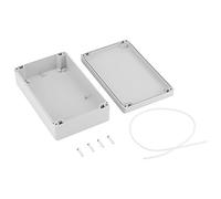 Caja de empalme impermeable, caja de conexión de plástico blanca de caso de proyecto, caja de conexión 20 x 12 x 5,5 cm de DIY obtenida Rosh (con tornillos)