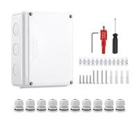 Caja De Empalmes Eléctrica Al Aire Libre | Caja Protectora Impermeable Para Interiores Y Exteriores,Basamentos Deck Cámaras Seguridad Paisajismo