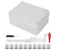 Caja de Empalmes Eléctrica Estanca,Caja de Conexiones Impermeable para Proyectos | Tapa Abatible Antipolvo para Sótanos Terraza Puerta Cámaras de Seguridad Patios Traseros Balcón Patio Jardín Paisaje