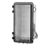 Caja de Empalmes Exterior, Recipiente para Proyectos con Tapa Transparente, Estuche Antirobo Impermeable con Candado para Pared Exterior del Hogar
