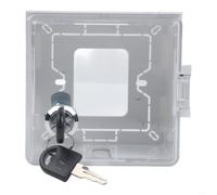 Caja de enchufe al aire libre con cerradura para interruptor de tipo 86, cubierta de seguridad impermeable, protección de punto de carga de vehículo eléctrico, placa de pared de jardín, color blanco