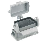 Caja de enchufe B10, cubierta de metal - Carcasa para conector industrial 19 30 010 2295 | Harting | 19 30 010 2295 | Carcasa conectores industr. multipolares
