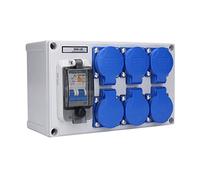 Caja de Enchufe Impermeable Al Aire Libre, Cubierta de Cierre Automático de Caja de Enchufe de Pared de 200-250 V para Jardines