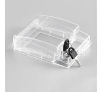 Caja de enchufe impermeable con cerradura de 86 tipos con cerradura de llave segura para uso en exteriores, protege tomas eléctricas en entornos húmedos, adecuada para aplicaciones domésticas y