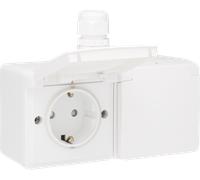 Caja De Enchufes De Pared Niko New Hydro (WCD Switchgear) - 701-37848