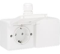 Caja De Enchufes De Pared Niko New Hydro (WCD Switchgear) (Enchufe Europeo) - 701-37846