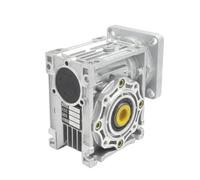 Caja De Engranajes De Tornillo Sin Fin Con Alto Pa Reductor de velocidad de engranaje helicoidal NMRV050 de 5:1 a 100:1 for servomotor paso a paso Nema 42 Nema 32 con eje único y caja de engranajes he