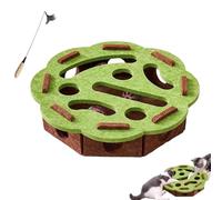 Caja de enriquecimiento de rompecabezas para rascar gatos, caja de enriquecimiento de lima de uñas para gatos con campana, caja de laberinto de fieltro mental para estimular los instintos energéticos