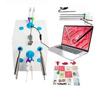 Caja De Entrenamiento LaparoscóPico + 12 MóDulos De Entrenamiento + 4 Herramientas, Simulador LaparoscóPico CáMara EndoscóPica De 0 Grados Juego Completo Para EnseñAnza Y Entrenamiento