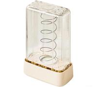 Caja de espuma de jabón con cepillo de lavandería, soporte de jabón ventilado para fregar ropa, generador de espuma multifuncional con placa de resorte ajustable y drenaje,
