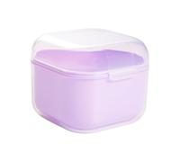 Caja de esterilización de plástico para uñas, herramienta de arte, manicura, pedicura, contenedor de almacenamiento con doble capa para uñas, brocas, limpiador, herramientas de higiene, organizador de