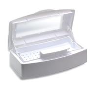 Caja de Esterilización UV para Herramientas de Manicura y Belleza, Bandeja Desinfectante de Plástico para Salón