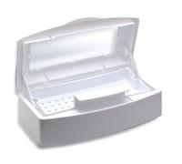Caja de Esterilización UV para Herramientas de Manicura y Belleza, Bandeja Desinfectante de Plástico para Salón