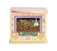 Caja de excavación de Gerbil - baño de Animales ños, Recipiente de baño de de hámster | Refugio de excavación de Gerbil Visible, decoración del hábitat, Accesorios de Jaula para Ratones chi