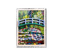 Caja de exhibición acrílica a prueba de polvo, compatible con Le-go 31220 Bridge over the Water Lily Pond, marco de fotos montado en la pared (modelos no incluidos)