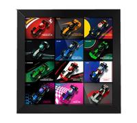 Caja de exhibición acrílica, compatible con Lego 71049 F1 Racing Kit, caja de regalo coleccionable, caja transparente de almacenamiento (solo caja) (negro)