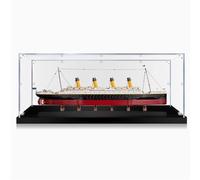Caja de exhibición acrílica, kit de modelo compatible con Lego 10294 Titanic, caja acrílica transparente para exhibir muñecas, caja expositora a prueba de polvo (solo caja) (3 mm)