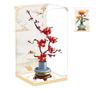 Caja de exhibición acrílica para Lego 10369/10368 Plum Blossom para Adultos - Caja de colección Transparente, a Prueba de Polvo, Caja de Almacenamiento (sin Modelo)