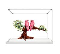 Caja de exhibición acrílica para Lego 21365 modelo Love Bird, caja de exhibición transparente a prueba de polvo, compatible con el modelo Lego 21365 (modelo no incluido) (base blanca de 3 mm)