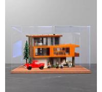 Caja de exhibición acrílica para modelo Lego 21354 Villa House, caja de exhibición transparente a prueba de polvo, caja de almacenamiento, compatible con el modelo Lego 21354 (modelo no incluido)