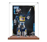 Caja de exhibición acrílica para modelo robot Lego 10358, caja de exhibición transparente a prueba de polvo, compatible con el modelo Lego 10358 (modelo no incluido) (fondo-B3 mm)