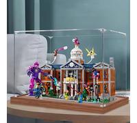 Caja de exhibición de acrílico, compatible con kits Lego 76294 X-Men X-Mansion, cajas transparentes para exhibir coleccionables, cajas de exhibición a prueba de polvo (solo caja) (base de madera de 2