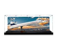 Caja de exhibición de acrílico Transparente a Prueba de Polvo, Compatible con el Modelo LE-GO 10318 Airbus Concorde, se Puede Utilizar como Caja de exhibición o Caja de Almacenamiento.4