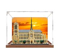 Caja de exhibición de acrílico transparente, compatible con L*e-go 21061 modelo Notre Dame de Paris, regalos a prueba de polvo, protege decoraciones, coleccionables, organizador de almacenamiento