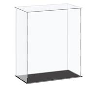 Caja De Exhibición De Acrílico Vitrina Expositora para Colecciones Diseño A Prueba De Polvo para Casa De Muñecas/Kit De Casa En Miniatura/Rompecabezas 3D/Figuras De Acción(36x16x40.5cm)