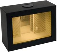 Caja De Exhibición De Diorama En Miniatura Backrooms con Luz Led - Luz Nocturna Iluminada De Espacio Liminal, Decoración De Escritorio para Fanáticos del Terror, 1pc