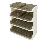 Caja de exhibición de múltiples capas, modelo de coche, organizador de almacenamiento de juguetes, soporte de maquillaje, material de polipropileno, adecuado para coleccionistas de figuras, oficina en