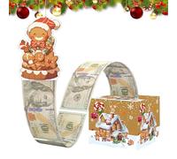 Caja de extracción de dinero de Navidad, Caja de extracción de dinero | Caja de efectivo Favores de fiesta Titulares de billetes Titular de efectivo extraíble | Cajas navideñas festivas y divertidas e