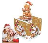 Caja de extracción de dinero de Navidad para efectivo,Caja de extracción de dinero de Navidad | Caja de efectivo Favores de fiesta Titulares de billetes Titular de efectivo extraíble,Divertidas huchas