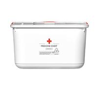 Caja De Farmacia Caja De Primeros Auxilios Familiares | Organizador De Medicamentos | Caja De Almacenamiento De Medicamentos Con Bandeja Desmontable | Armario De Farmacia Portátil Para Casa Oficina
