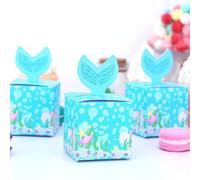 Caja de favores para la fiesta de cumpleaños de los niños 5pcs Donut Farm Animal Swan Space Candy Bolsas de regalo Jungle Safari Treat Box Baby Shower-tail 5pcs, No incluye adhesivo
