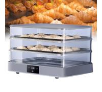 Caja de fermentación de pan, cámara profesional de prueba de masa con control de temperatura ajustable y temporizador, diseño transparente para un óptimo levantamiento del pan